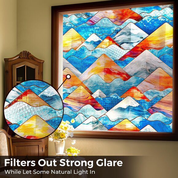 New Sunbaby Static Cling 3 D Decorative Window Film 17.1” x 118” - Picture 2 of 6